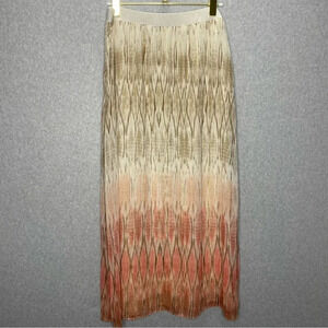 Chico’s Ombré Fairycore Michelle Glitter Metallic Elastic Waist Maxi Skirt